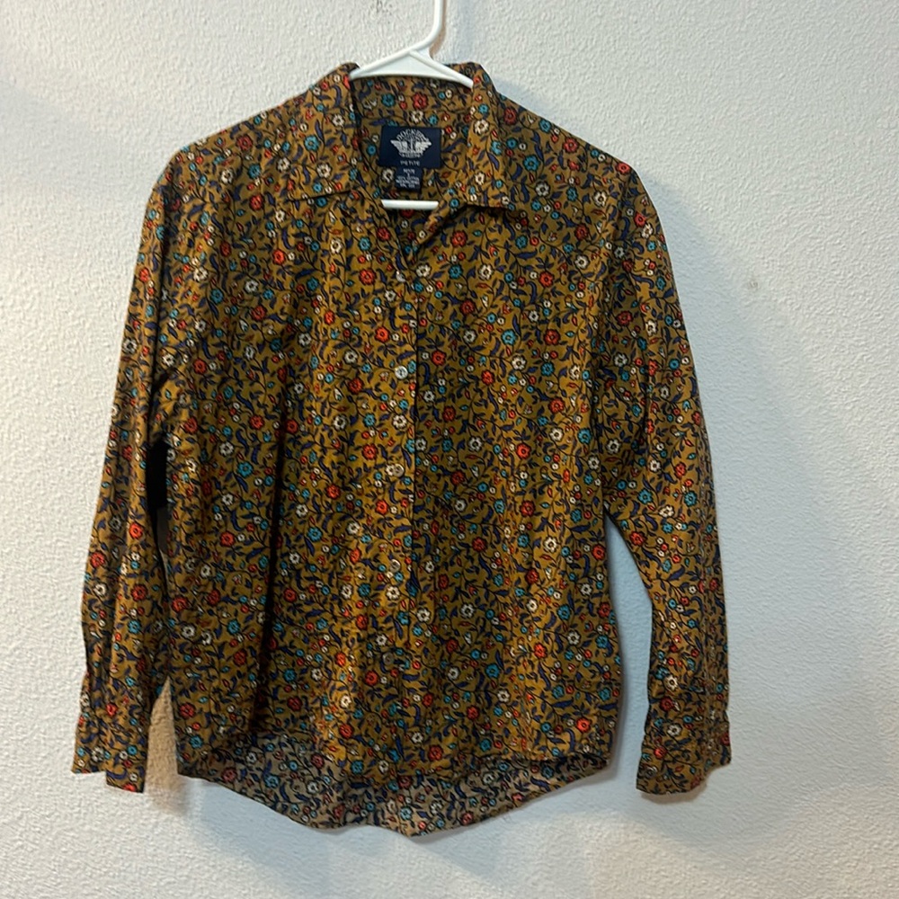 Dockers floral button down shirt size PS